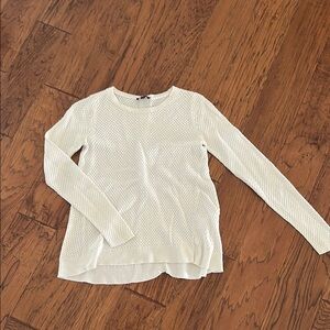 The Limited Cream Textured Knit Top